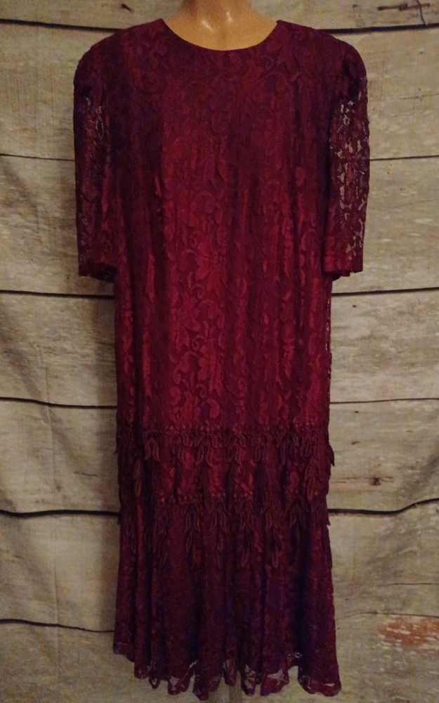 PRICE DROP!! Burgundy lace dress